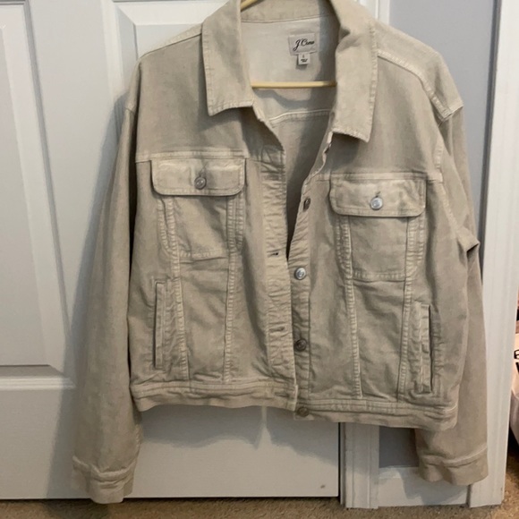 Jcrew Beige Corduroy Jacket